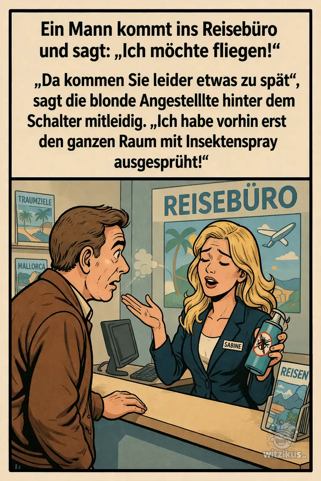 117532-mann-reisebuero-moechte-fliegen-blonde-angestellte-mitleidig-insektenspray-raum-ausgesprueht