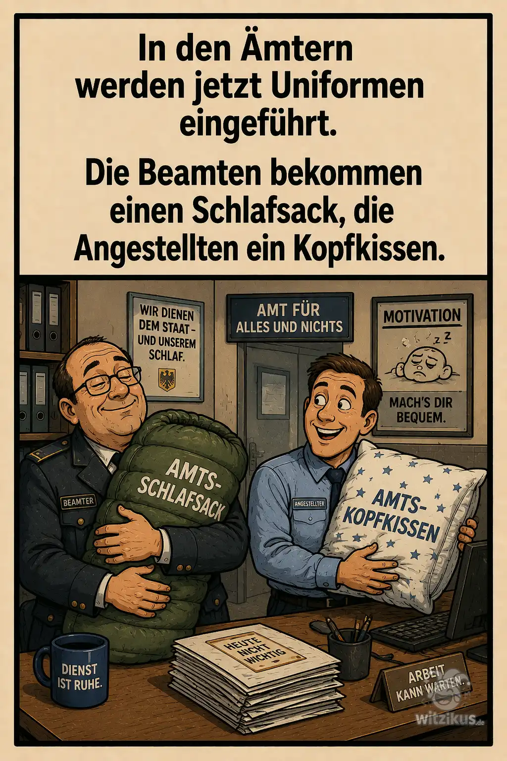 128044-amtern-uniformen-eingefuhrt-beamten-bekommen-schlafsack-angestellten-kopfkissen