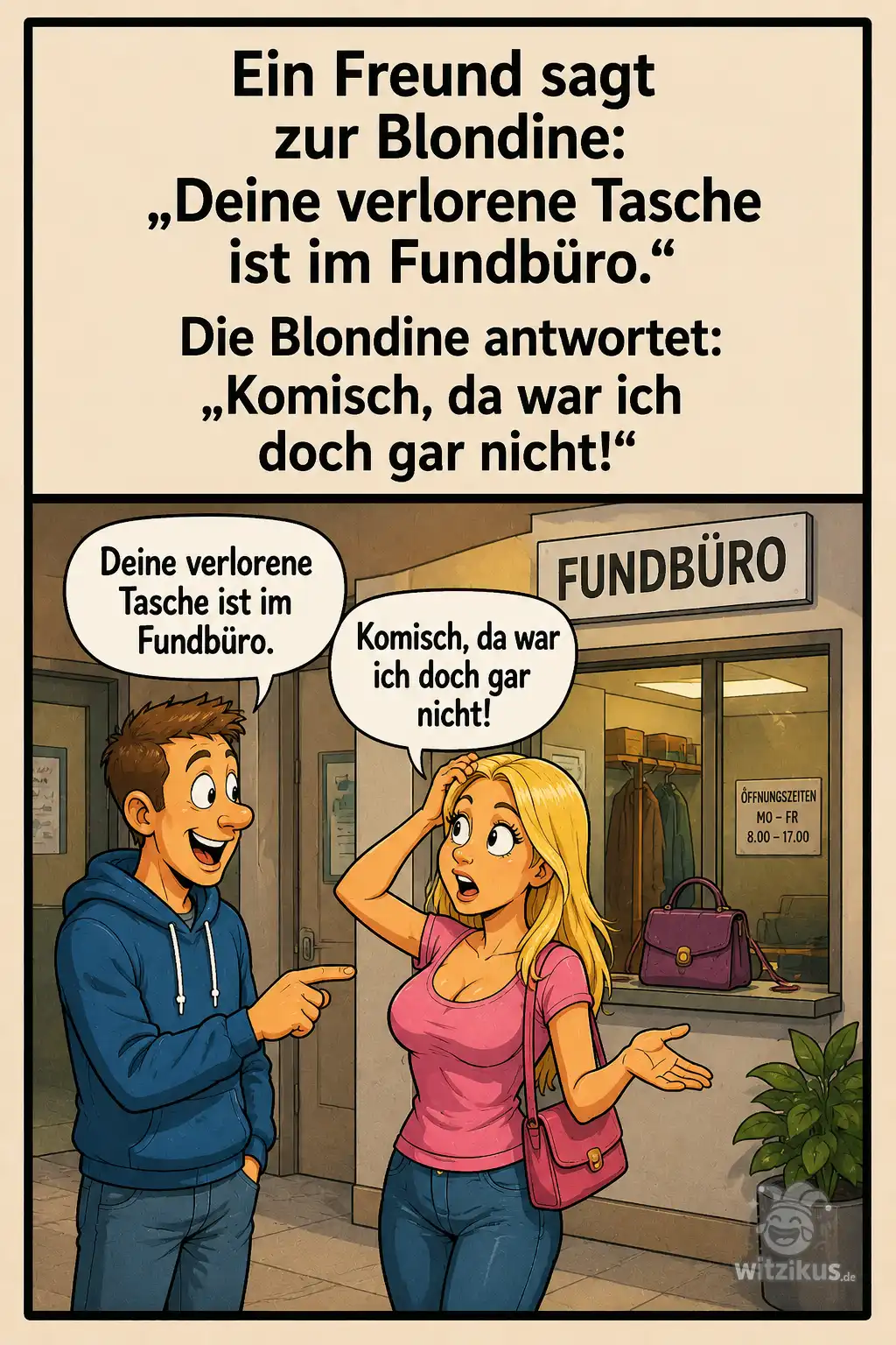 416487-freund-blondine-verlorene-tasche-fundbuero-komisch-da-war-ich-nicht
