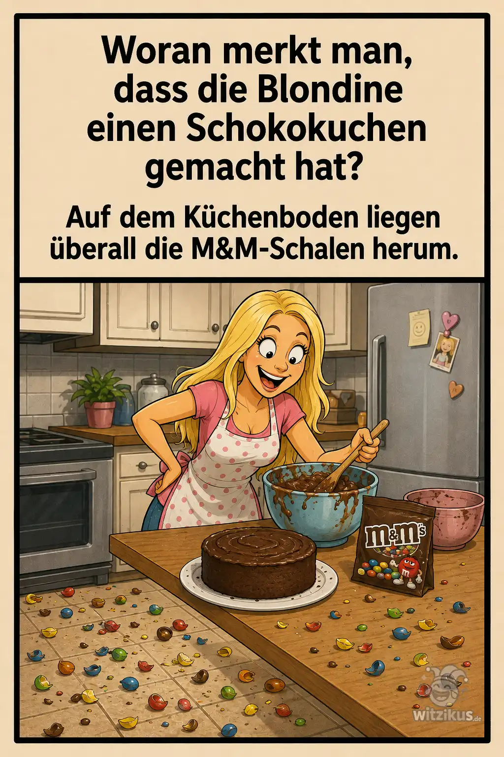 789891-woran-merkt-man-dass-blondine-schokokuchen-kuechenboden-liegen-schalen-herum