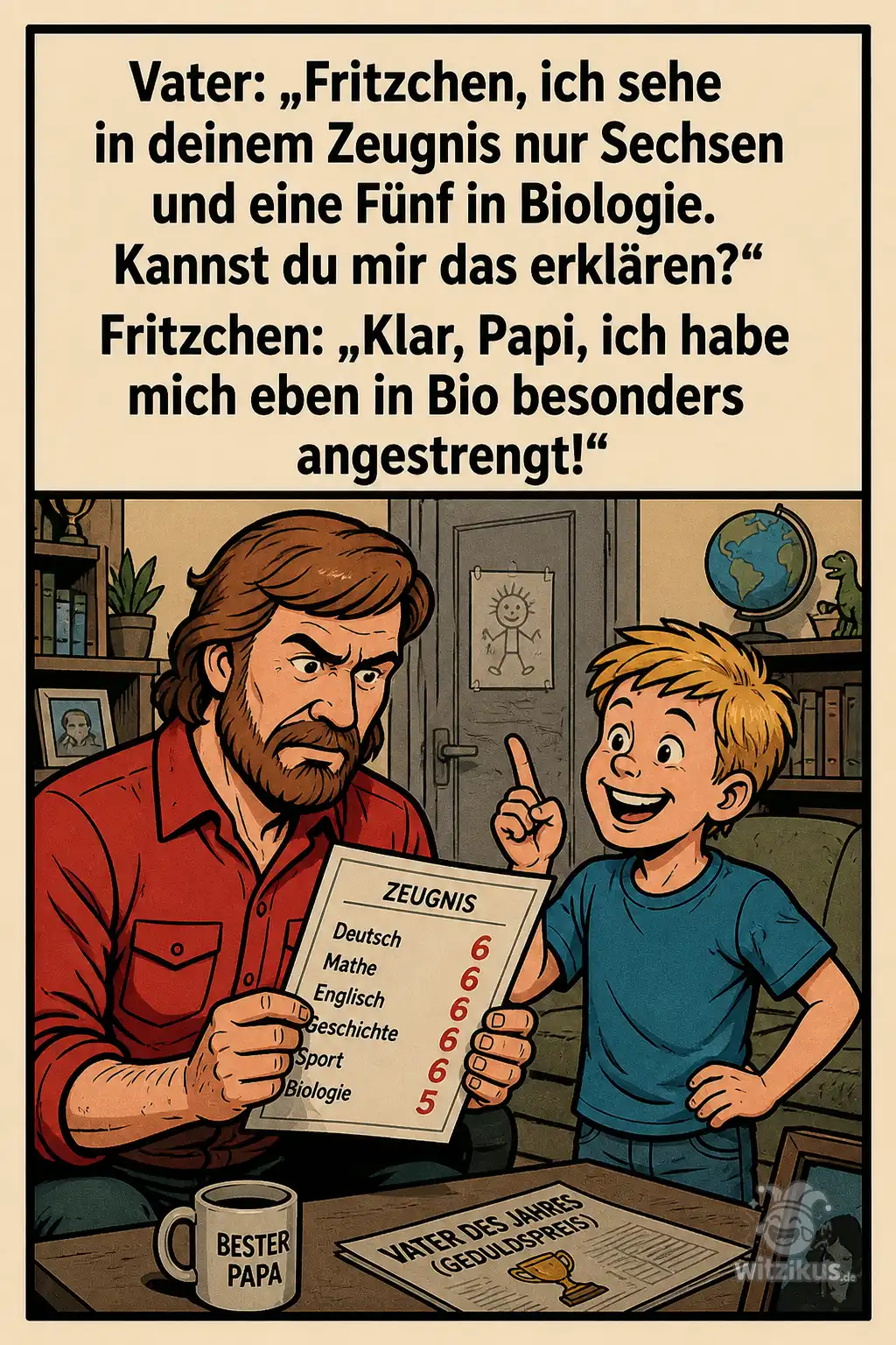 909537-vater-fritzchen-sehe-zeugnis-sechsen-fuenf-biologie-erklaeren-bio-angestrengt
